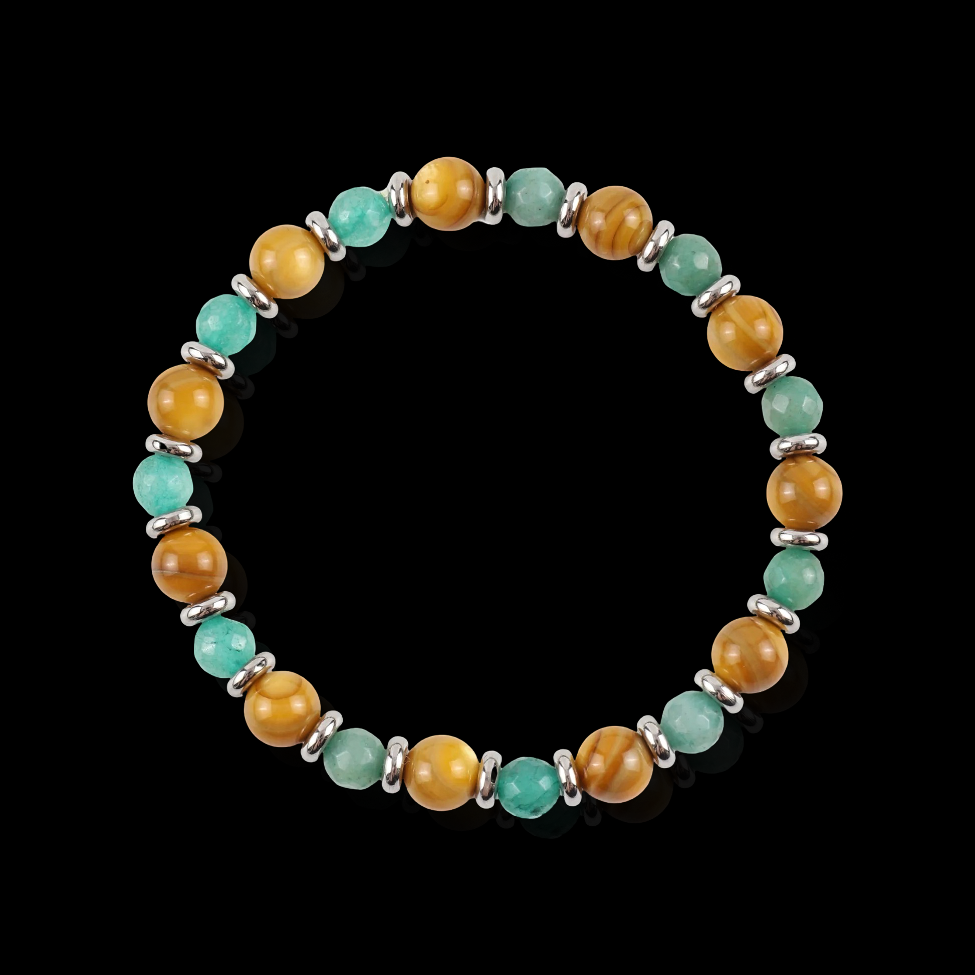 Amazonite and Citrine Bracelet (6mm)