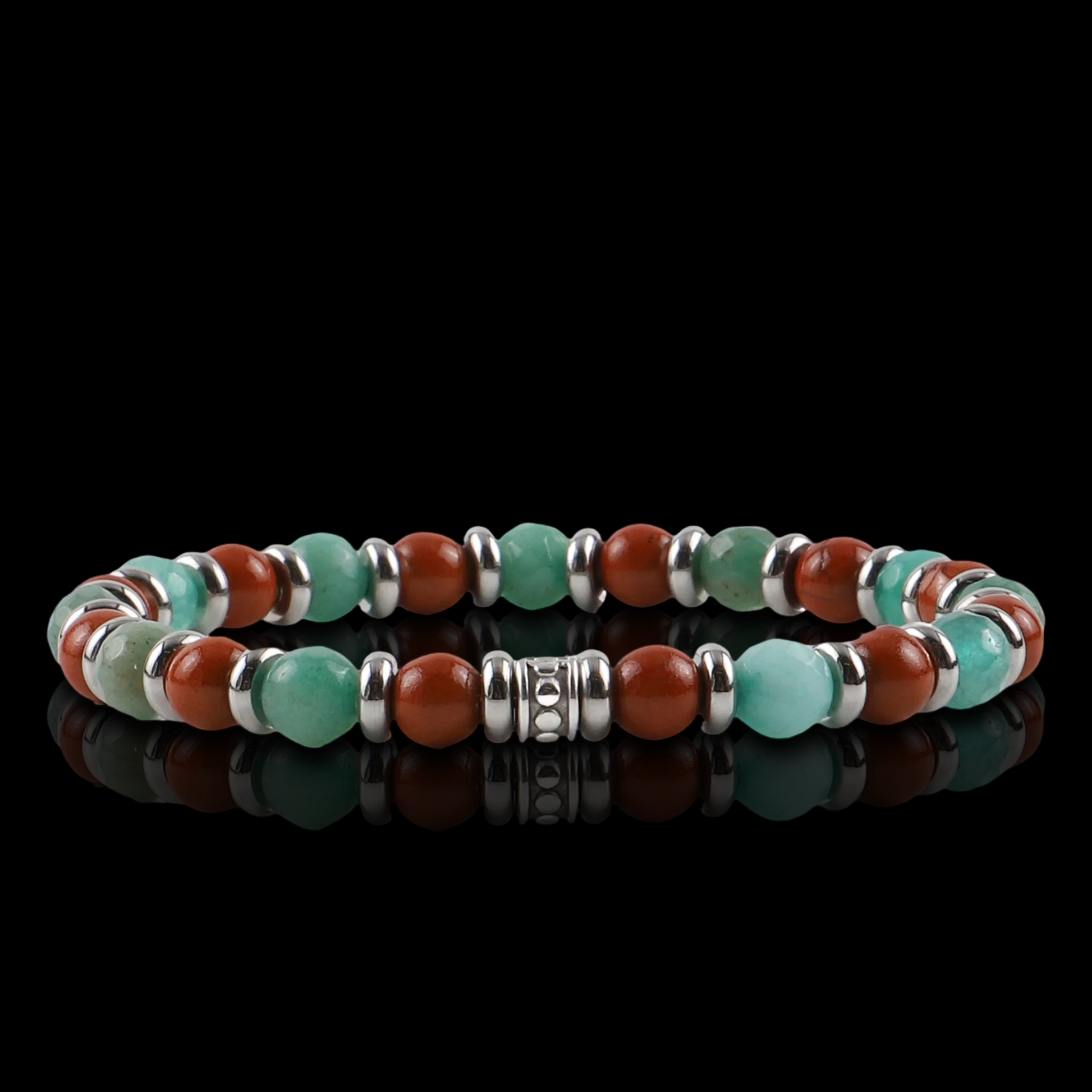 Jasper and Amazonite Bracelet (6mm)