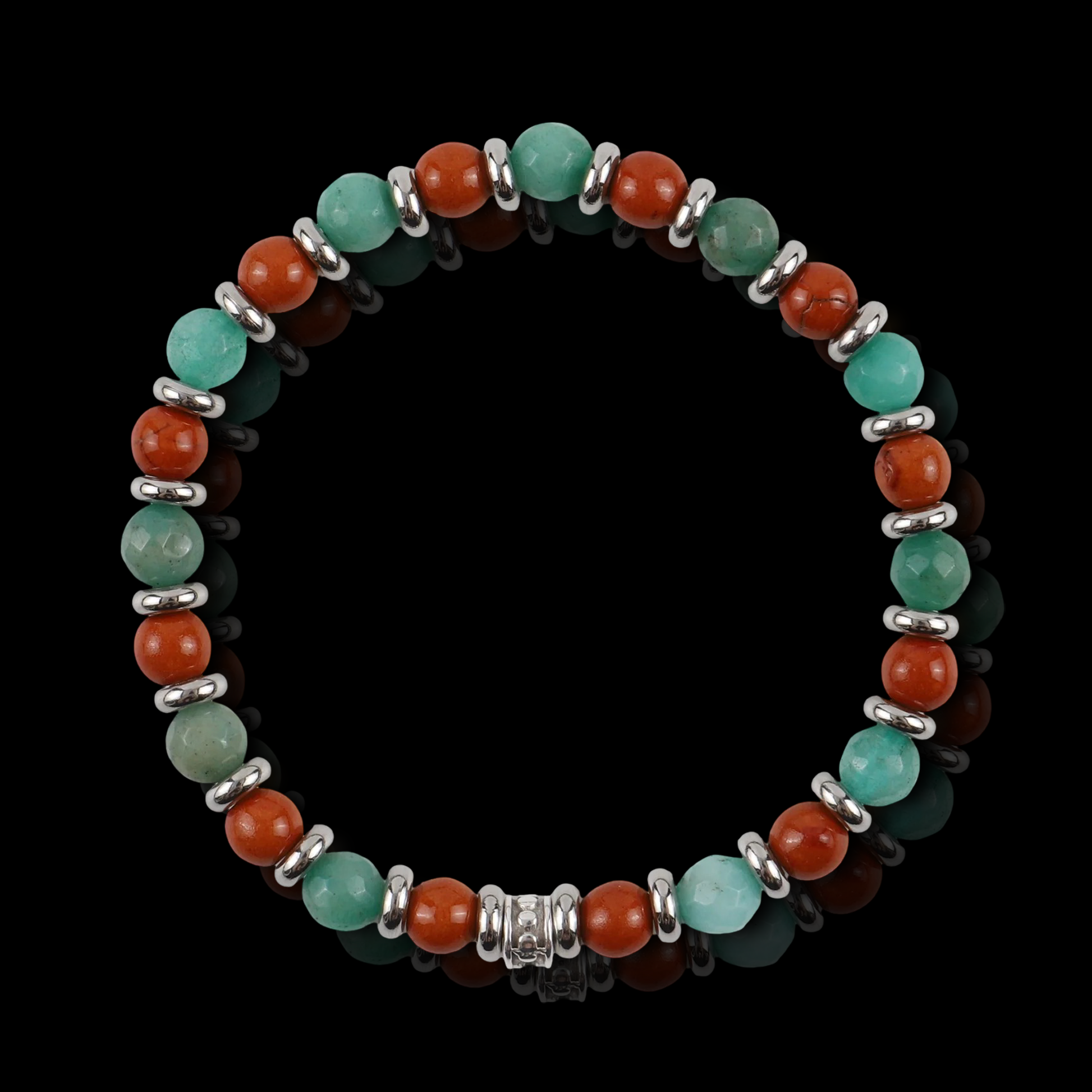 Jasper and Amazonite Bracelet (6mm)