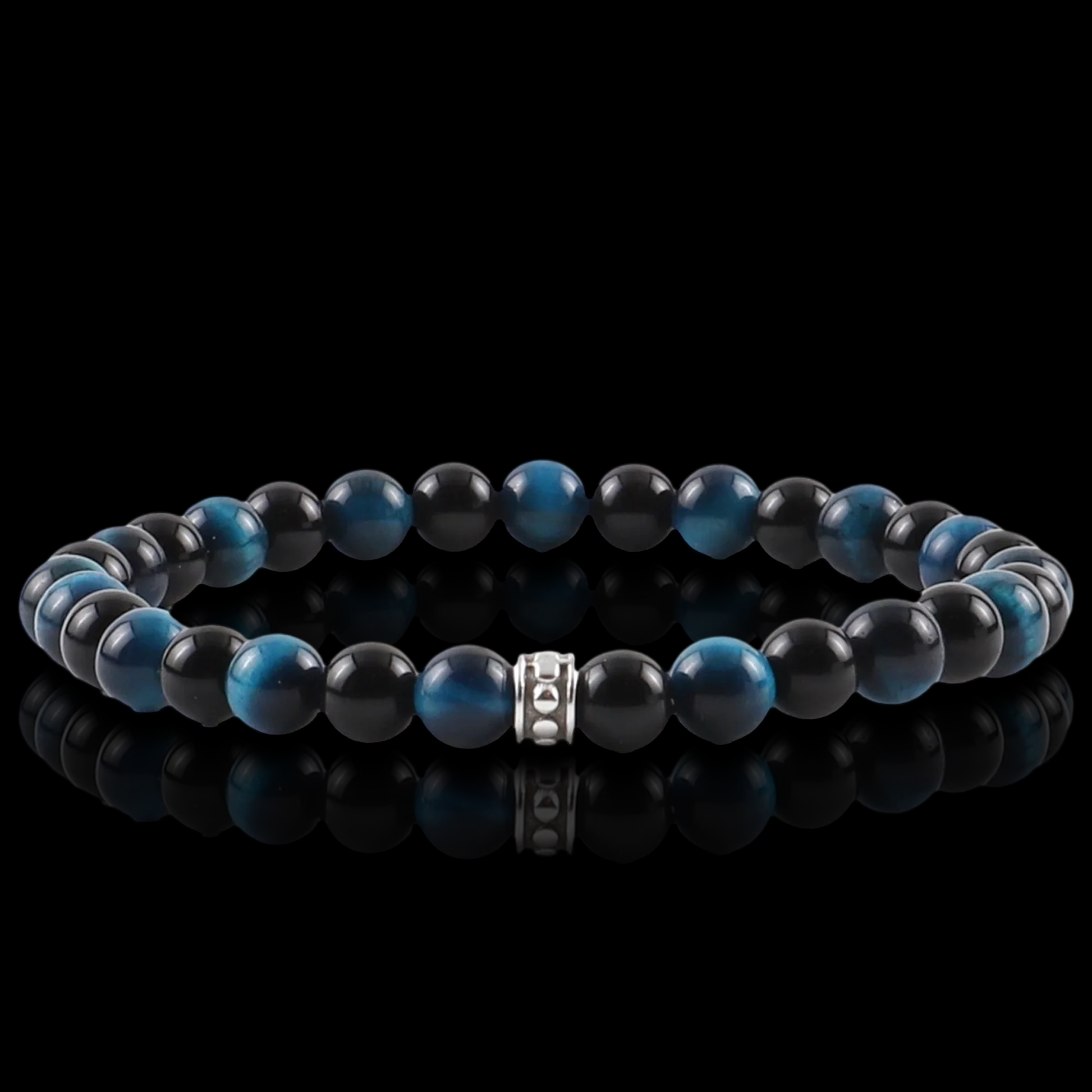 Onyx and Tiger Eye Bracelet (6mm)