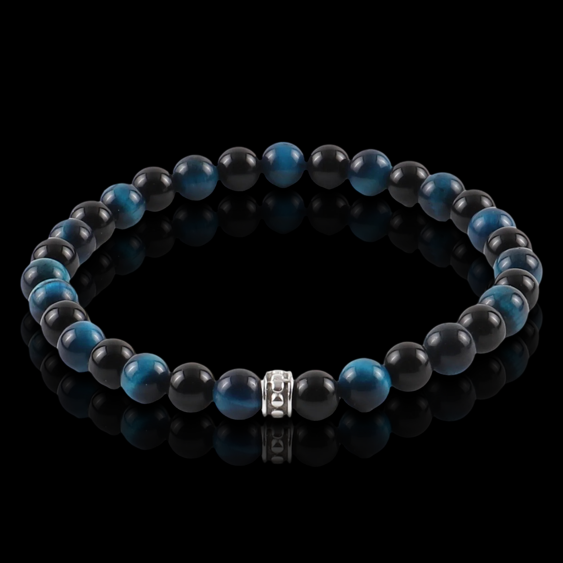 Onyx and Tiger Eye Bracelet (6mm)