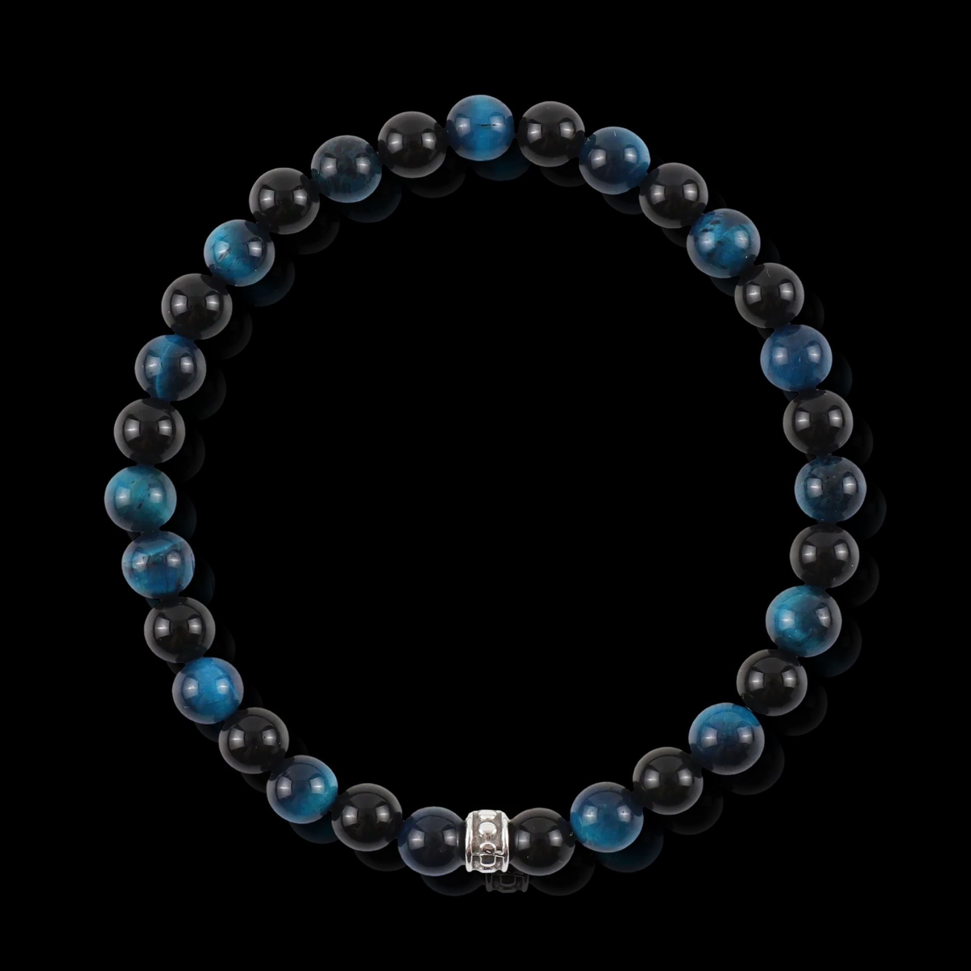 Onyx and Tiger Eye Bracelet (6mm)