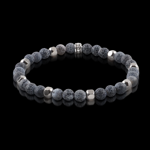 Cracked Agate Bracelet (6mm)