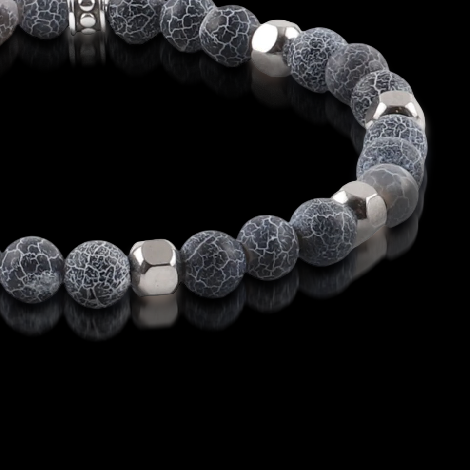 Cracked Agate Bracelet (6mm)
