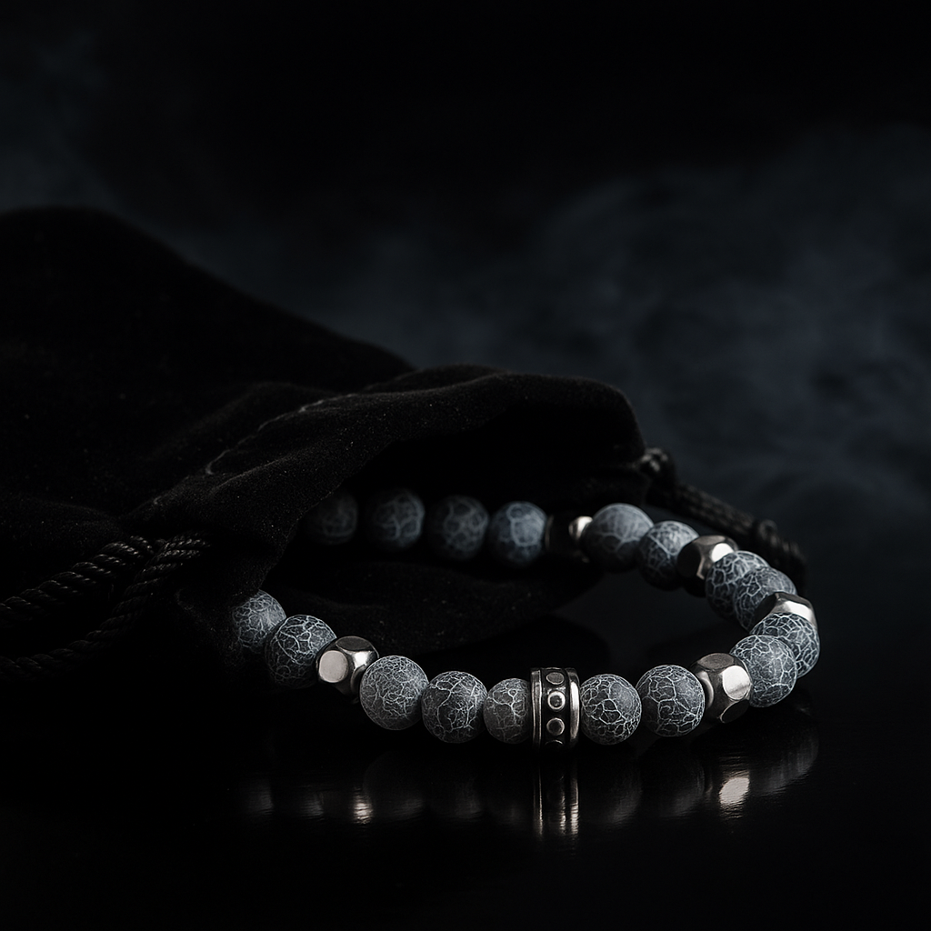 Cracked Agate Bracelet (6mm)